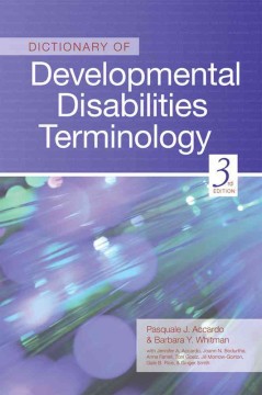 Dictionary of developmental disabilities terminology  Cover Image